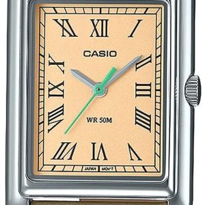 Casio Damklocka LTP-B165L-5BVEF Timeless Collection Beige/Läder