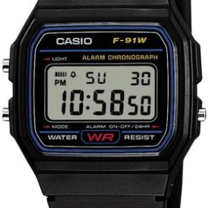 Casio F-91W-1YEG Youth LCD/Gummi Ø33 mm