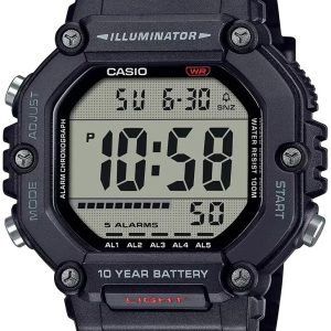 Casio Herrklocka AE-1600H-1AVEF Collection LCD/Resinplast