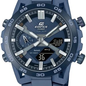 Casio Herrklocka ECB-2000CB-2AEF Edifice Blå/Stål Ø48 mm