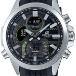 casio herrklocka ecb-30p-1aef edifice svart/gummi ø48.7 mm