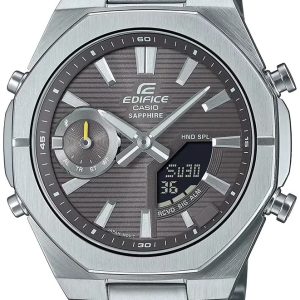 Casio Herrklocka ECB-S10D-8AEF Edifice Grå/Stål Ø43 mm