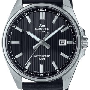 Casio Herrklocka EFV-150L-1AVUEF Edifice Svart/Läder Ø42.6 mm