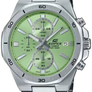 Casio Herrklocka EFV-640D-3AVUEF Edifice Grön/Stål Ø44.3 mm
