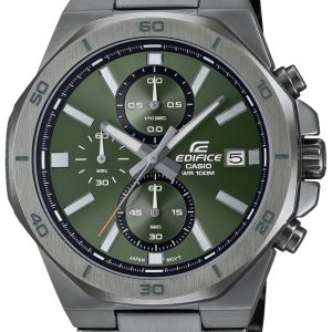 Casio Herrklocka EFV-640DC-3AVUEF Edifice Grön/Stål Ø44.3 mm