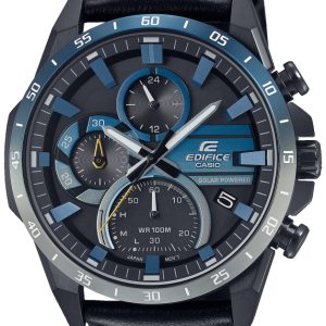 Casio Herrklocka EQS-940NL-1AVUEF Edifice Grå/Läder Ø45.5 mm