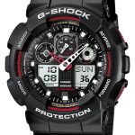 casio herrklocka ga-100-1a4er g-shock svart/resinplast ø51.2 mm