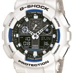 casio herrklocka ga-100b-7aer g-shock svart/resinplast ø51.2 mm