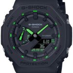casio herrklocka ga-2100-1a3er g-shock svart/resinplast ø45.4 mm