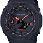 casio herrklocka ga-2100-1a4er g-shock svart/resinplast ø45.4 mm