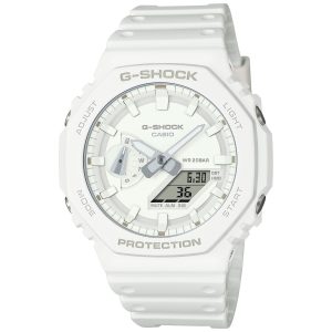 Casio Herrklocka GA-2100-7A7ER G-shock Vit/Resinplast Ø45.4 mm