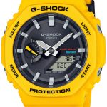 casio herrklocka ga-b2100c-9aer g-shock svart/resinplast ø45.4 mm