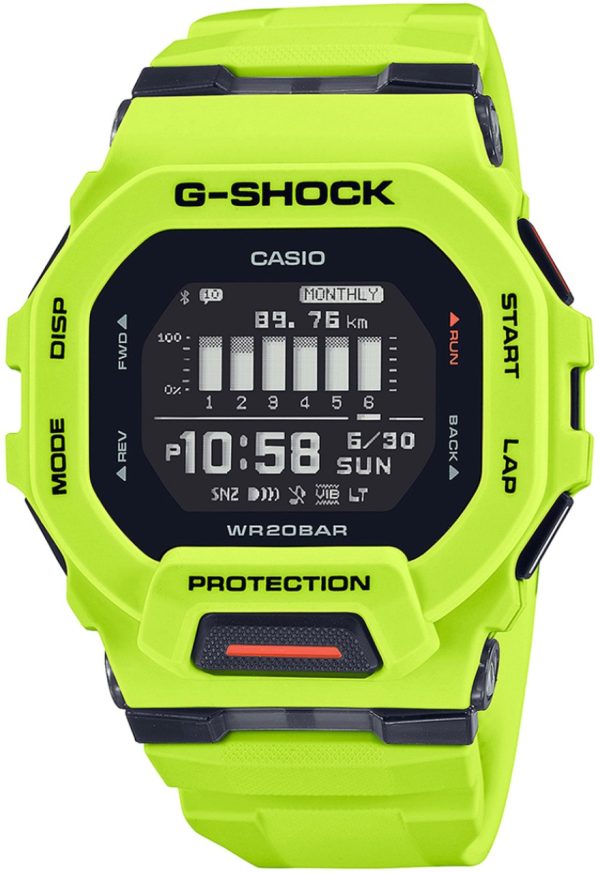 casio herrklocka gbd-200-9er g-shock lcd/resinplast