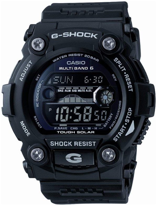 casio herrklocka gw-7900b-1er g-shock svart/resinplast ø50 mm