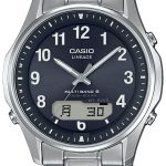 casio herrklocka lcw-m100tse-1a2er radio controlled svart/titan ø40