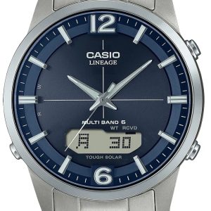 Casio Herrklocka LCW-M170TD-2AER Wave Ceptor Blå/Titan Ø39.5 mm