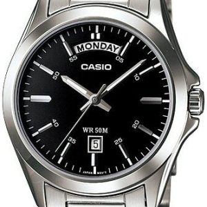 Casio Herrklocka MTP-1370D-1A1VDF Classic Svart/Stål Ø40 mm