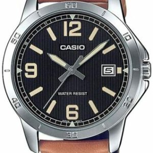Casio Herrklocka MTP-V004L-1B2UDF Classic Svart/Läder Ø41 mm