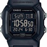 casio herrklocka w-800h-1bves lcd/resinplast