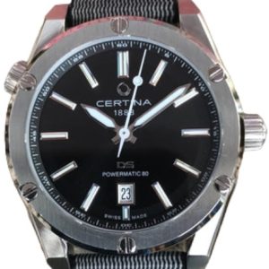 Certina C041.407.19.051.00 DS+ Svart/Textil Ø37.4 mm