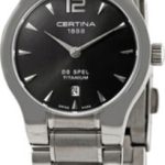 certina damklocka c012.209.44.087.00 ds mini spel svart/titan ø30 mm