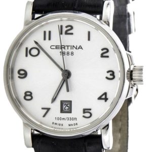 Certina Damklocka C017.210.16.032.00 DS Caimano Silverfärgad/Läder