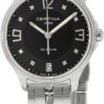 certina damklocka c021.210.11.056.00 ds dream svart/stål ø30.5 mm