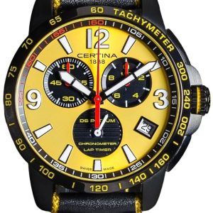 Certina Damklocka C034.453.36.367.00 DS Caimano Svart/Läder Ø29 mm