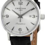 certina damklocka c035.210.16.037.00 ds caimano silverfärgad/läder