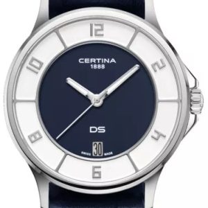 Certina Damklocka C039.251.17.047.00 DS 6 Blå/Läder Ø35 mm