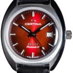 certina herrklocka c024.407.17.421.00 ds 2 röd/läder ø40 mm