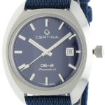 certina herrklocka c024.407.18.041.00 ds 2 blå/textil ø40 mm