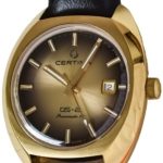 certina herrklocka c024.407.37.361.00 ds 2 champagnefärgad/läder