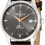 certina herrklocka c029.807.16.081.01 ds 1 grå/läder ø40 mm
