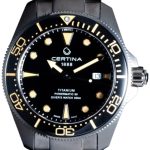 certina herrklocka c032.607.44.051.00 ds action svart/titan ø43 mm