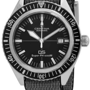 Certina Herrklocka C037.407.18.050.00 DS Super Svart/Textil Ø43 mm