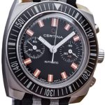 certina herrklocka c040.462.18.051.00 ds chronogrpah svart/textil