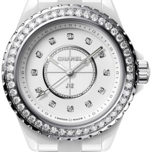 Chanel Damklocka H6418 J12 Vit/Keramik Ø33 mm