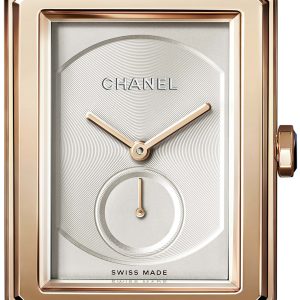 Chanel Damklocka H6589 Boy-Friend Silverfärgad/Läder
