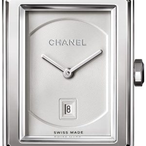Chanel Damklocka H6954 Boy-Friend Silverfärgad/Läder