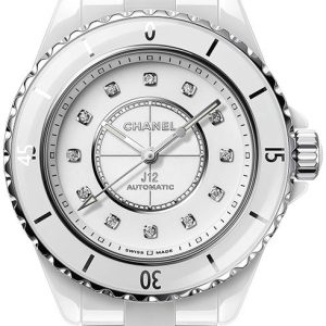Chanel Damklocka H9741 J12 Vit/Keramik Ø33 mm