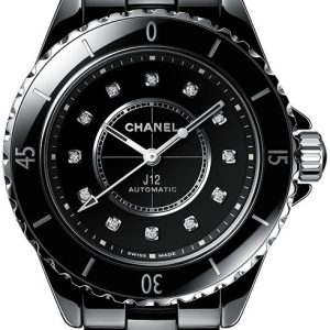 Chanel Damklocka H9742 J12 Svart/Keramik Ø33 mm