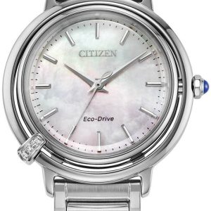 Citizen Damklocka EM1090-60D L Vit/Stål Ø31.2 mm
