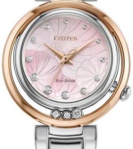 Citizen Damklocka EM1114-80Y L Rosa/Stål Ø29.8 mm