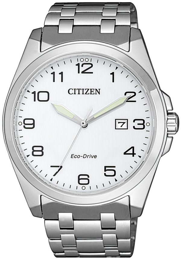 citizen herrklocka bm7108-81a eco drive 180 vit/stål ø41 mm
