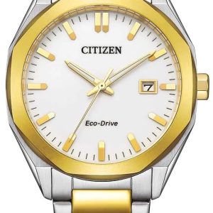 Citizen Herrklocka BM7624-82A Promaster Vit/Guldtonat stål Ø38 mm