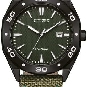 Citizen Herrklocka BM7635-01X Active Sport Grön/Läder Ø41 mm