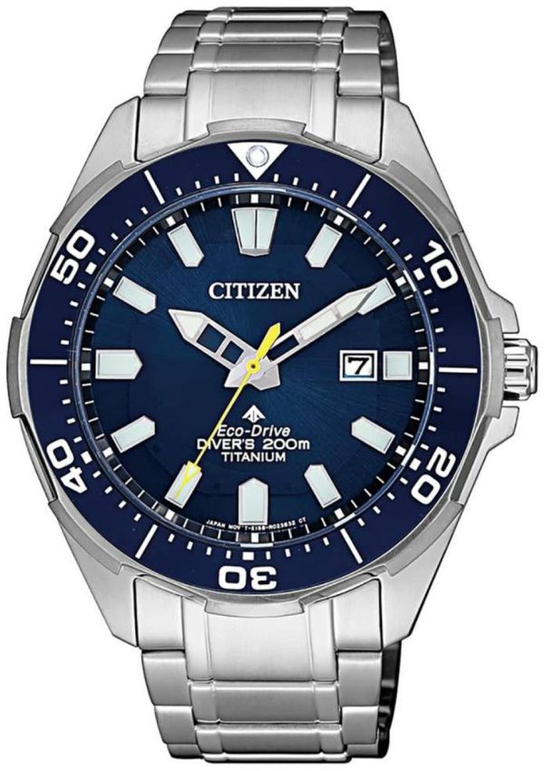 citizen herrklocka bn0201-88l promaster blå/titan ø44 mm