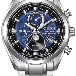 Citizen Herrklocka BY1010-81L Tsuki-yomi Tsuki-yomi Blå/Titan Ø42 mm
