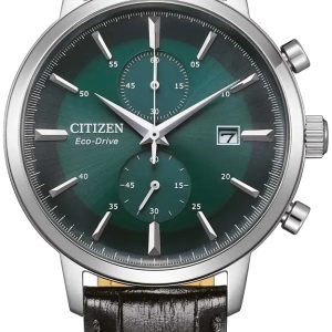 Citizen Herrklocka CA7069-24X Vintage Grön/Läder Ø42 mm